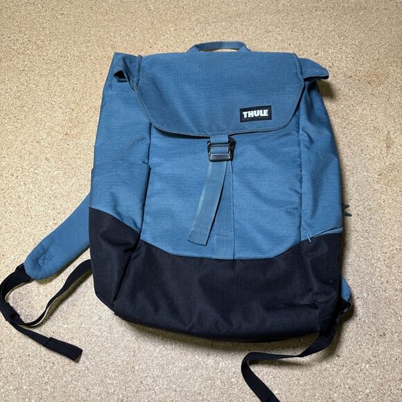 Thule Lithos 20L Backpack Padded Laptop Bag Blue Nylon Lightweight Multi Pocket - Picture 1 of 5